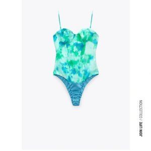 NWT ZARA TIE DYE BODY SUIT